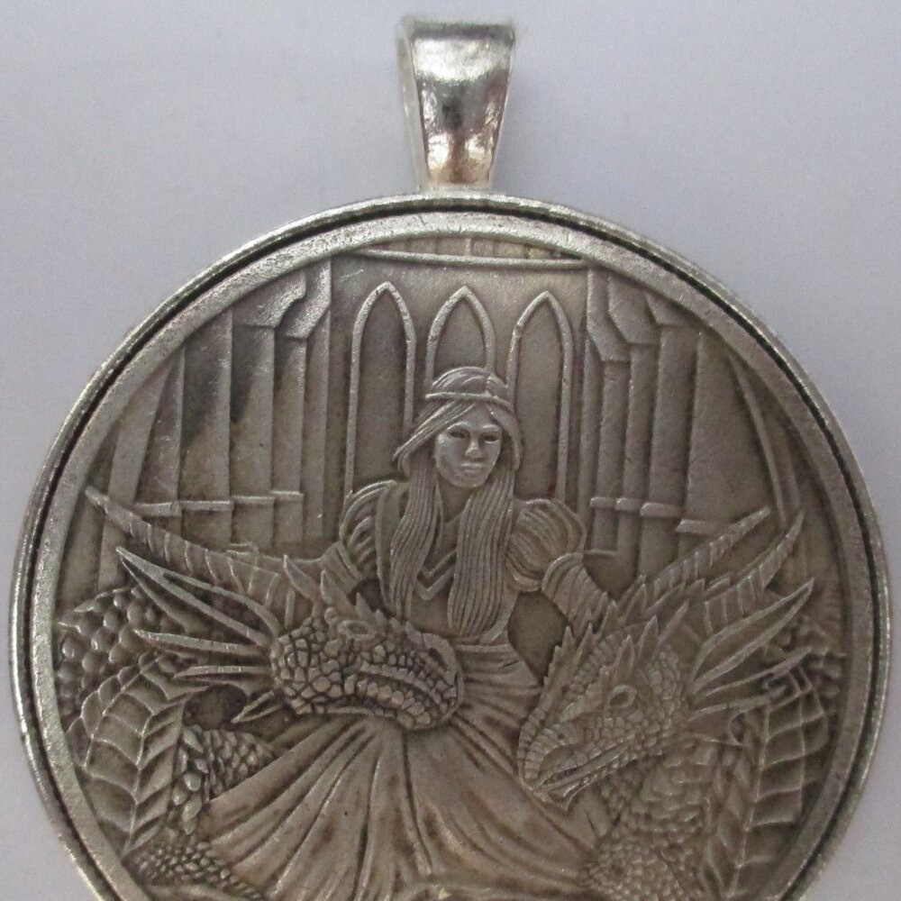 Anne Stokes Fierce Loyalty Dragon Coin/Pendant